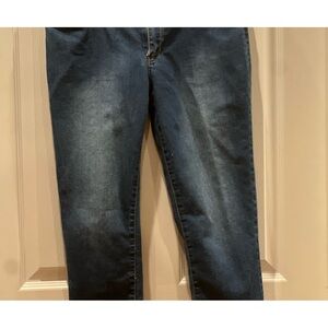 Selena Gomez Blue Ankle Cropped Jeans with Slim Fit